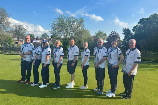 Members of Warwick Boat Club Bowls Section men's and ladies team