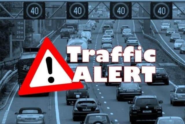 A14 closed eastbound between the M6/M1 Catthorpe Interchange and J1 due to a serious collision