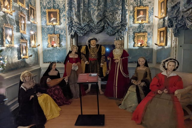So realistic you want to wish them Happy Christmas - here is King Henry VIII with his wives in one of the displays