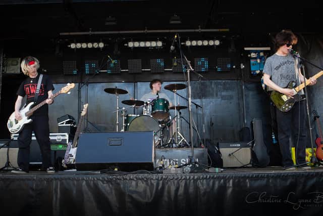 Unchained playing at Motofest in Coventry in June. Credit: Christine Lynne Burke Photography.