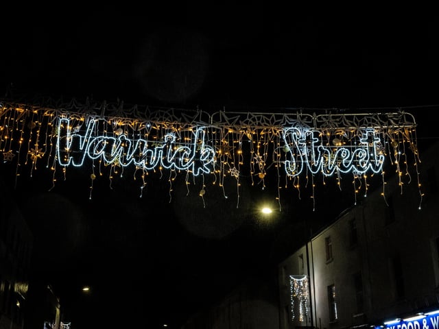 Photo from the Leamington Christmas Lights Switch-on 2024.