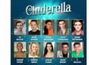 The cast for the Leamington Christmas pantomime Cinderella.