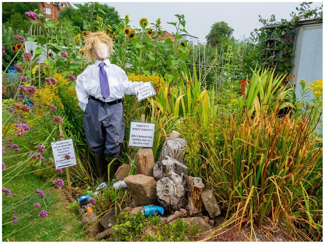 One of the many scarecrows created ahead of the open day. Photo by Mike Baker