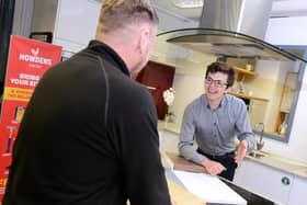 Hubert Pruszysnki (Customer Service Apprentice) at Howden’s Joinery.