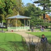 The new bandstand at The Pump Rooms Gardens won a Leamington Society Award in 2021