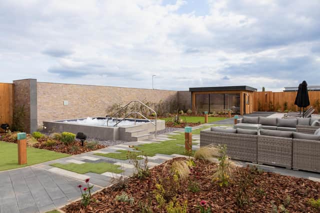 The spa garden.