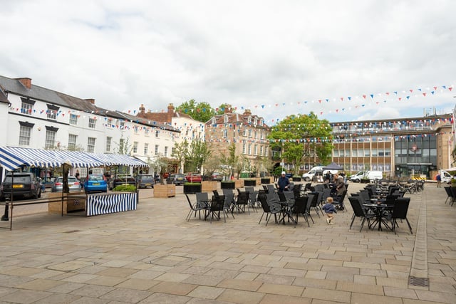 Preparations have been underway this week to decorate Warwick ahead of the Jubilee celebrations. Photo by Mike Baker