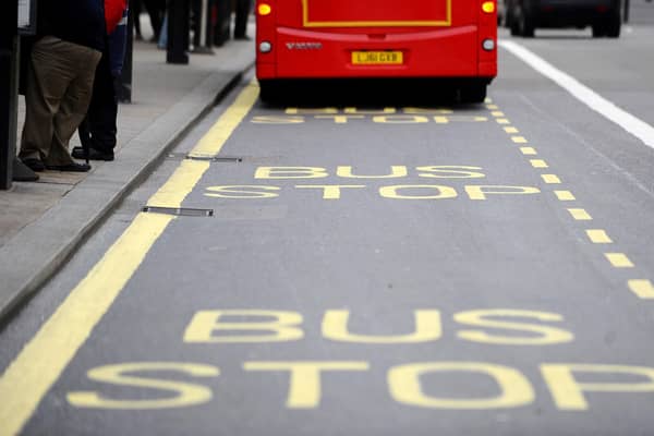 File photo dated 12/04/12 of a bus at a stop. English councils are being hit by a "completely unsustainable" annual bill of more than £450 million to prop up the free bus pass scheme, according to new analysis. The Local Government Association (LGA), which calculated the figure, warned that the cost is putting services at risk. Picture date: Saturday July 1, 2023.