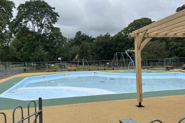 An opening date has been announced for the newly refurbished paddling pool in Victoria Park in Leamington. Photo by Warwick District Council