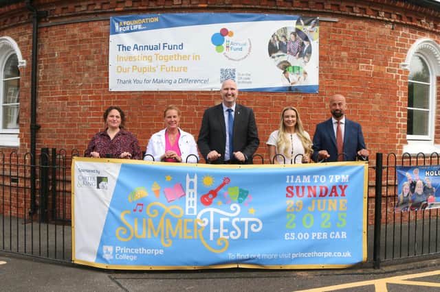 Holly Summers, Events Co-ordinator, Ruth Hurford-Jones, Chair of PTA, Grove du Toit, Headmaster, Amy Hussain and Yousaf Hussain, both Carter & King