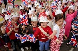 Sea of red, white and blue at St Marie's.