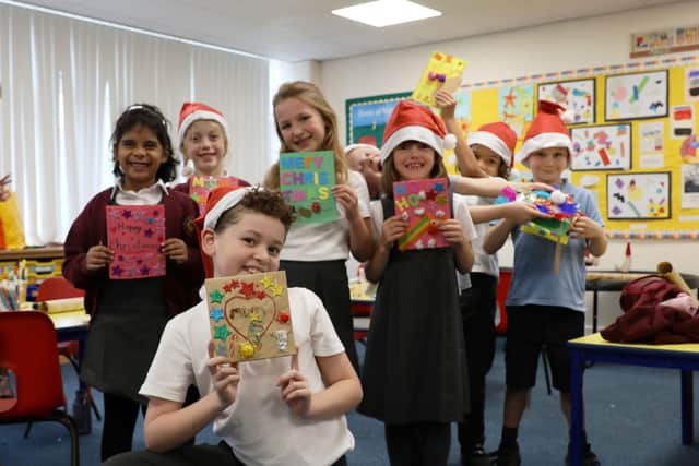 Filming for the video took place in part at Emscote Infant in Warwick and Winston’s Wish enlisted several pupils to be feature in the nationwide release. Photo supplied