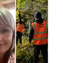 Left: Alexandra Mars . Right: offenders on the Community Payback scheme.