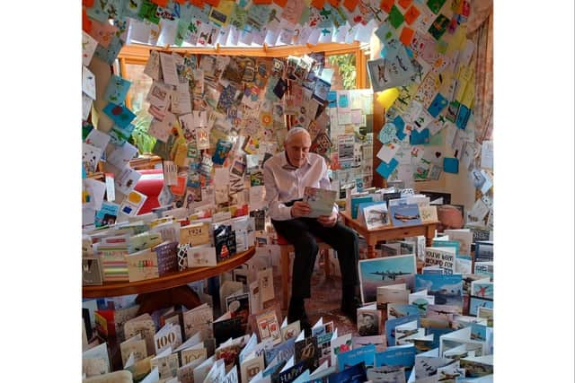 Richard ‘Dick’ Skepper, who joined the RAF at the age of 18 when the Second World War broke out, received over 1,000 birthday cards following an appeal by the RAF Association to mark his milestone birthday. Photo supplied
