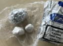 Police seized these drugs after stopping a car in Rugby.