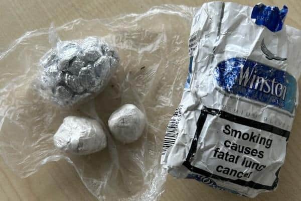 Police seized these drugs after stopping a car in Rugby.