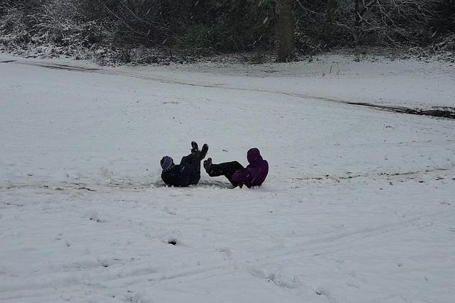 Snow on Priory Park