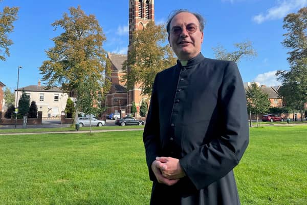 Father Stephen Day, Parish Priest of St Peter’s Apostle Church in Dormer Place, Leamington (pictured).