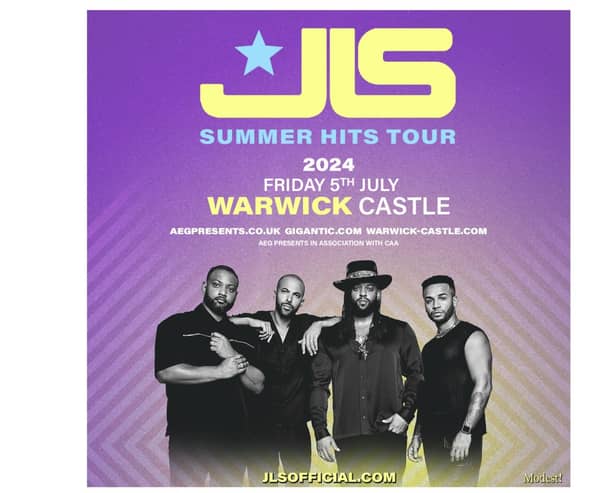Boy band JLS are set to perform at Warwick Castle. Photo supplied