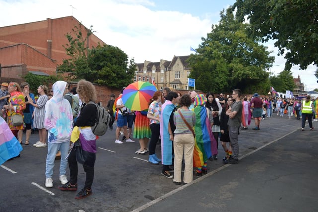 The Pride parade. Photos supplied to Warwickshire Pride by Leanne Taylor