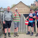 Veterans Peter Swain and Dean Middleton were there to greet Shaun and Andy at the finish line.