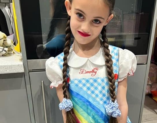 Esmee, 7, as Dorothy.