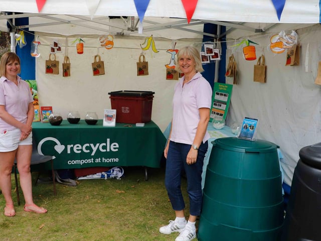 A composting information stall. Photo supplied
