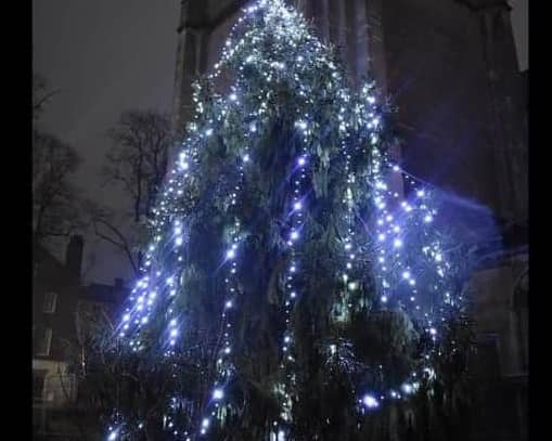 A library picture of the Tree of Light at St Andrew's Church.