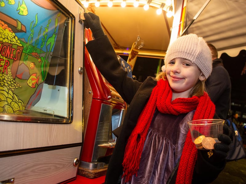 Warwick town centre, hosted the annual Victorian Evening, with a variety of stalls and attractions and also included the Christmas lights switch on. Pictured: Juliet