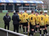 Warwick take a breather from the mudbath pitch at Lye Town.