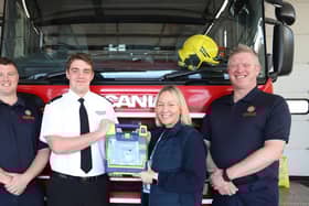 Warwickshire Fire and Rescue Service donates life-saving defibrillators to The OurJay Foundation