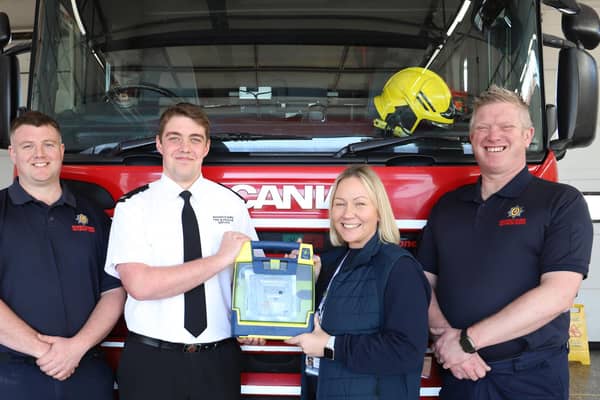 Warwickshire Fire and Rescue Service donates life-saving defibrillators to The OurJay Foundation