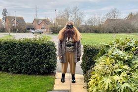Darcy, 12,  of Kings High School in Warwick. Darcy is dressed as Hagrid from the Harry Potter books and films.