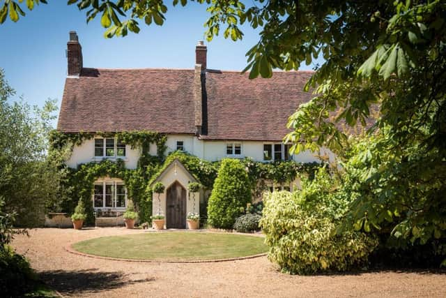 The property is a Grade II Listed farmhouse that has been renovated. Photo by Mr and Mrs Clarke