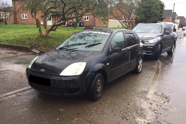 The Ford Fiesta was stopped on Avondale Road, Brandon.  The driver had no insurance and no driving licence. Driver reported to court. Police also dealt with the rear passenger for drugs possession.