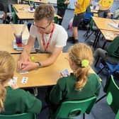 Angus Baskerville has been holding magic workshops at Cubbington C of E Primary School. Photo supplied