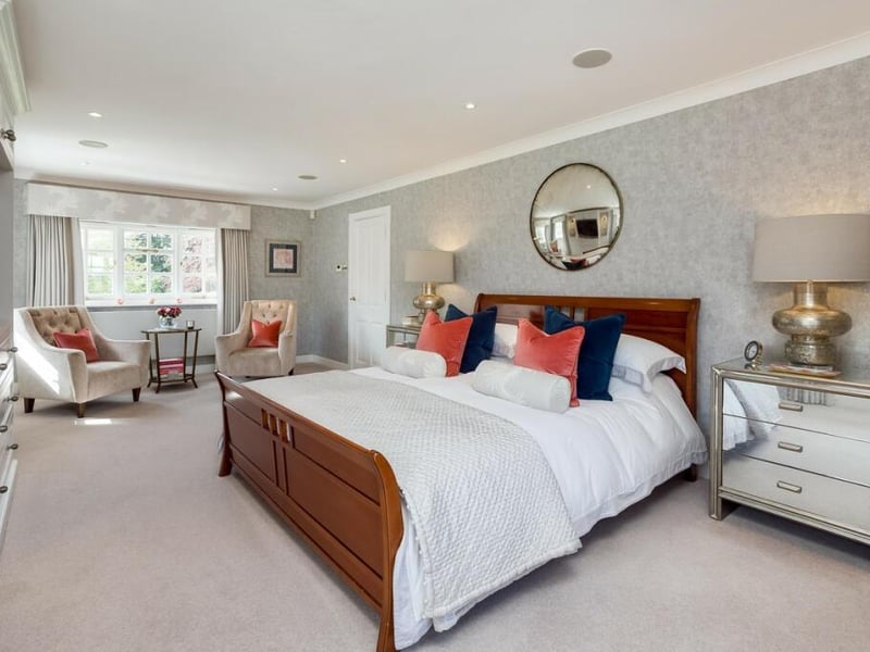 One of the bedrooms. Photo by Fine and Country