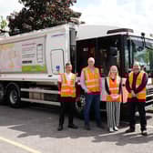 Pictured (left to right): Terry Moosab (Biffa), Adam Buckley-Mayes (TRAILAR), with officers from Warwick District Council and Cllr Will Roberts, Portfolio Holder for Neighbourhood.