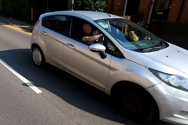 This driver was caught on camera using his handheld mobile phone while driving on Lower Hillmorton Rd, Rugby on 21 June 2023 and was fined £200 and received 6 points on his licence.