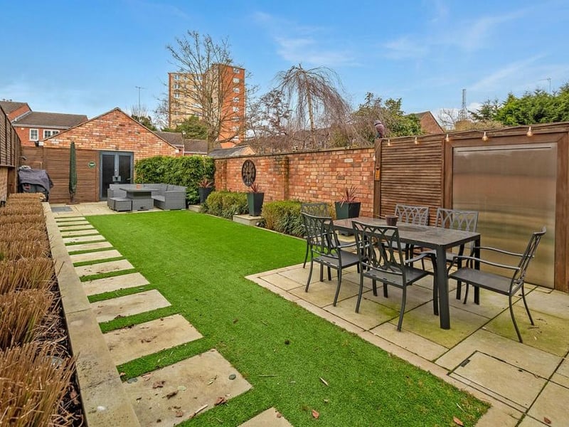 The garden area