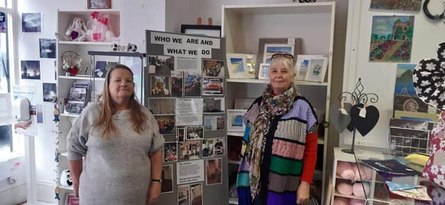 Sandy Hunter and Georgina Middleton at Lott Bazaar in Old Town, Leamington. Picture supplied