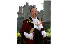 Councillor Oliver Jacques Mayor of Warwick 2023-2024. Photo by Warwick Town Council