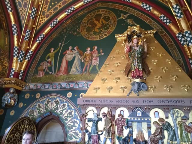 One of the opulent rooms visited on the Cardiff Castle House tour