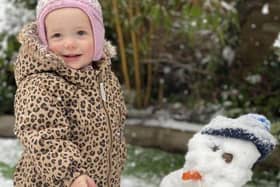Warwickshire resident Laura Reed sent in this happy snow picture last year.