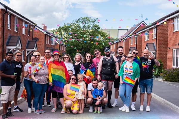 Families join for colourful Pride event last year.