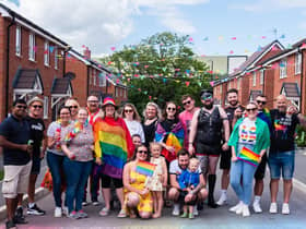 Families join for colourful Pride event last year.