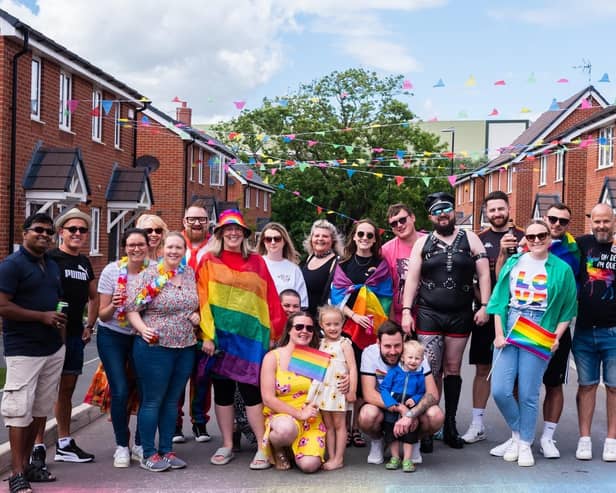 Families join for colourful Pride event last year.