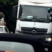 Members of the Warwickshire Hunt were filmed in October causing traffic disruption on a high crash risk section of the busy Fosse Way in Warwickshire. This rider was on his phone as traffic queued behind him.