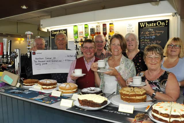 Cake dates at The Fighting Cocks have raised £2,720 for Heartburn Cancer UK Picture: Peter Realf Photography