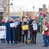 Saturday November 11, Action for Palestinians , Market Place, Warwick. Photo credit: David Hastings.